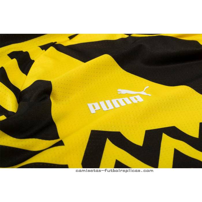 Camiseta Pre Partido del Borussia Dortmund 2022 Amarillo y Negro
